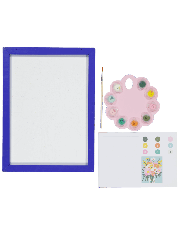 Verven op nummer - Roze