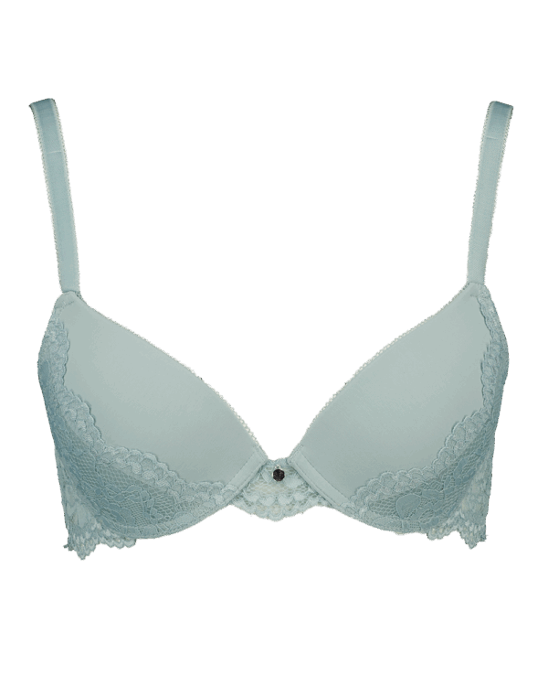 Low rise plunge Padded BH - Groen