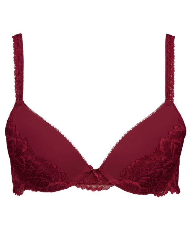 Cheeky plunge Push-up beha - Rood